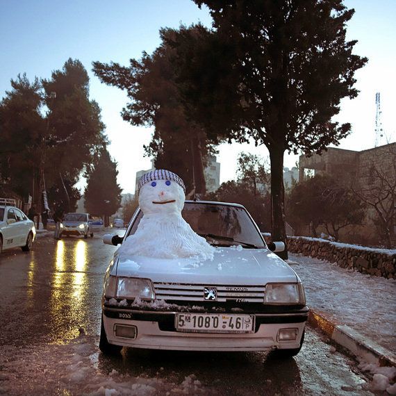 nieve en palestina